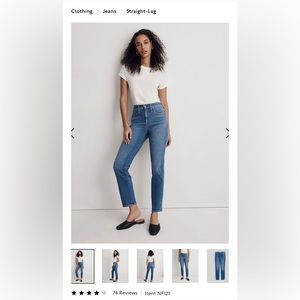Madewell Stovepipe Jeans